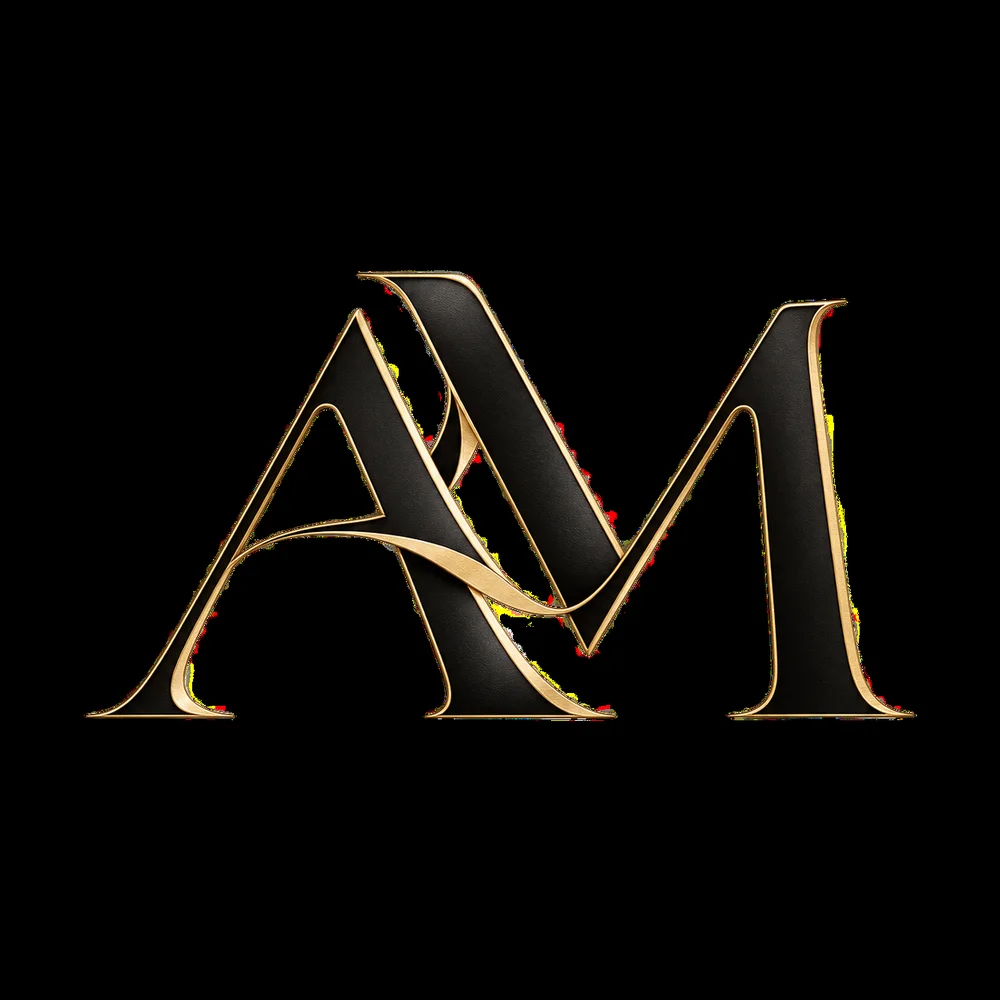 The monogram in brushed gold