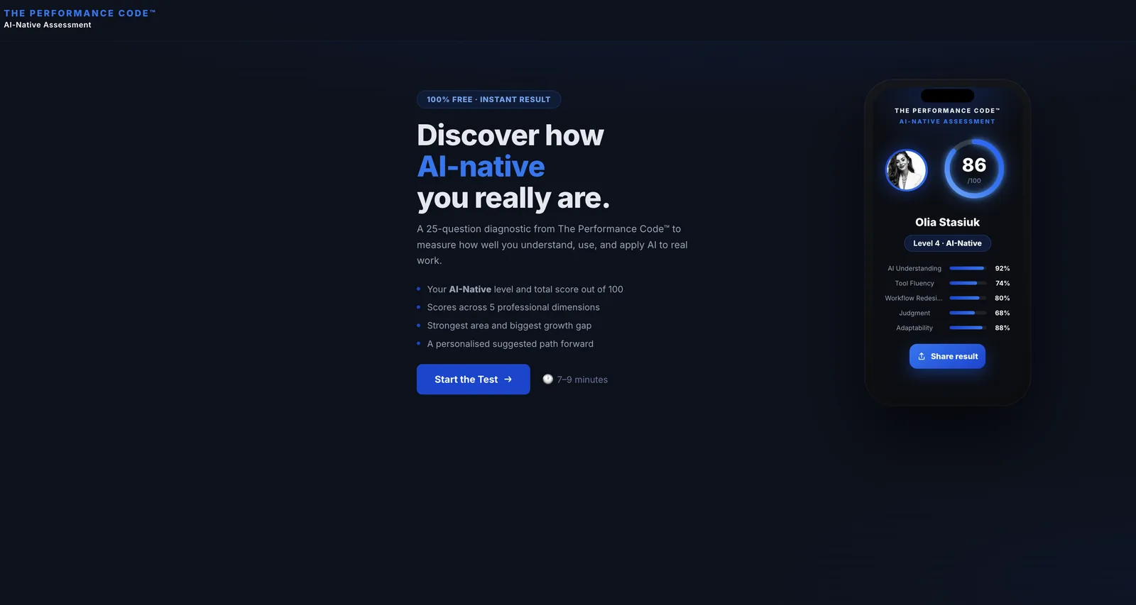 The free AI-Native Assessment