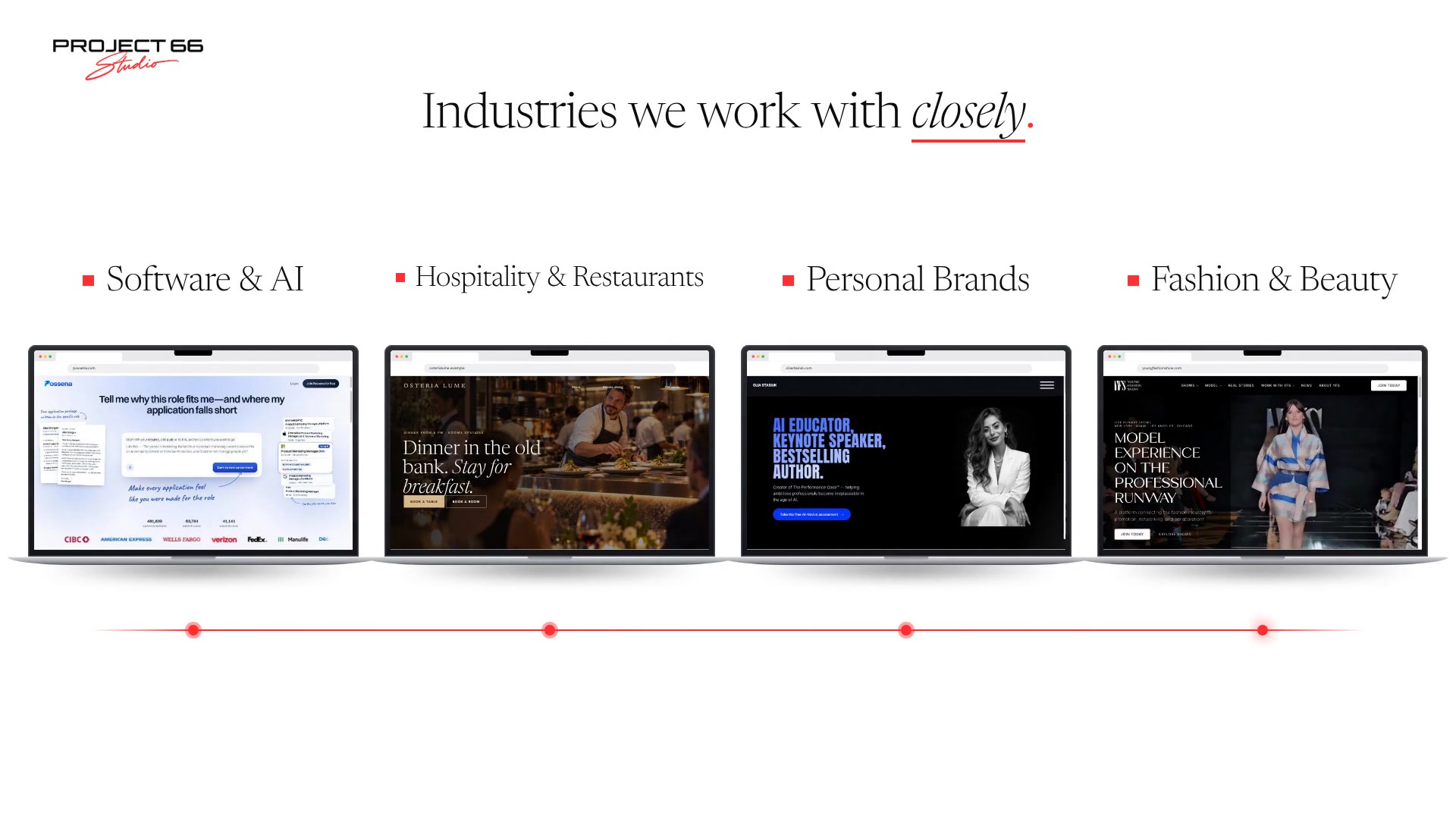 Industries we work with closely